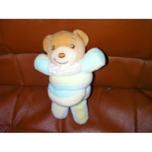 Kaloo - Mini Doudou Hochet Ours Guimauve Vert Et Bleu - 1998/2007