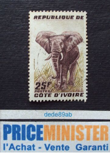 Côte D' Ivoire.. 25f Côte D' Ivoire. Eléphant . Oblitéré.