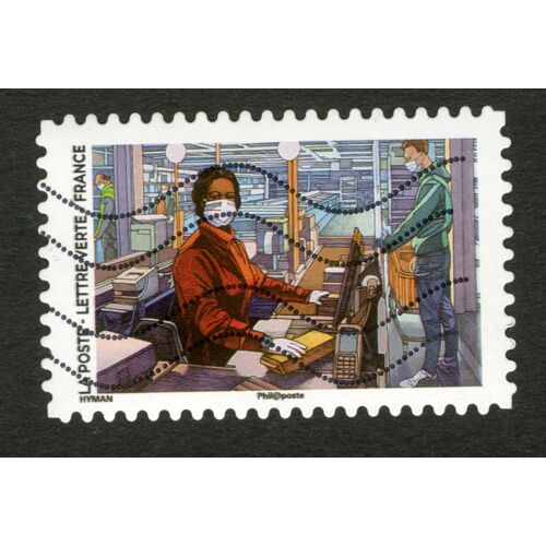 Timbre Oblitéré Hyman, La Poste, Lettre Verte, France