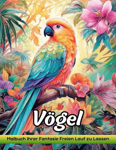 Vögel: Malbuch Für Erwachsene Mit Vogel Zum Stressabbau Und Zur Entspannung