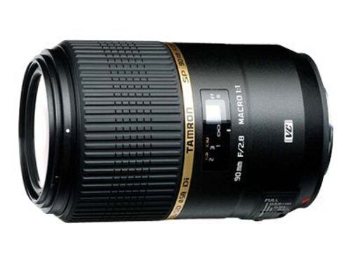Macro-objectif Tamron SP F004 - Fonction Macro - 90 mm - f/2.8 Di Macro VC USD - Canon EF - pour Canon EOS 1100, 1D, 500, 550, 5D, 60, 600, 650, 6D, 7D, Rebel T2i, Rebel T3i, Rebel T4i
