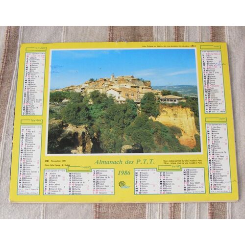 Almanach Du Facteur Année 1986 Côtes D'armor (22) - Bretagne