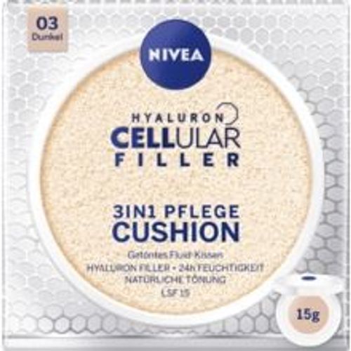 Nivea - Hyaluron Cellular Filler 3in1 Care Cushion Makeup Spf15 - Slightly Covering Makeup In Sponge 15 G 