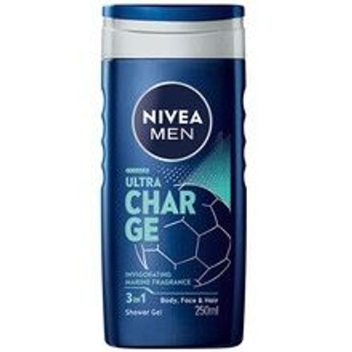 Nivea - Ultra Charge Shower Gel - Sprchový Gel Pro Mu?E 250ml 
