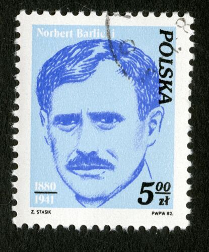 Timbre Oblitéré Polska ,Norbert Barlicki 1880-1941, Stasik, 1982, 5,00 Zl