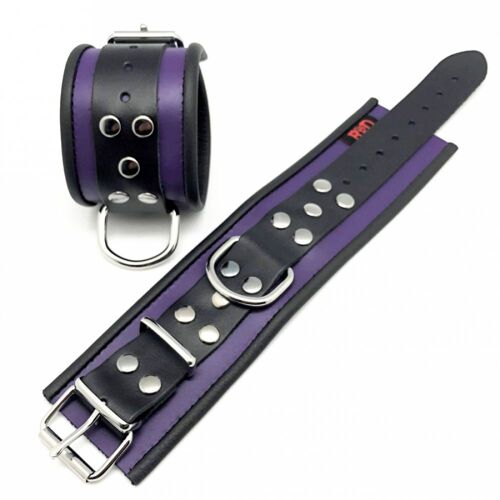 Menottes Menotte En Cuir Violet-Noir The Red