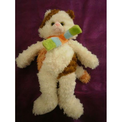 Doudou Chat Daisy Marron Ivoire Histoire D Ours 28cm