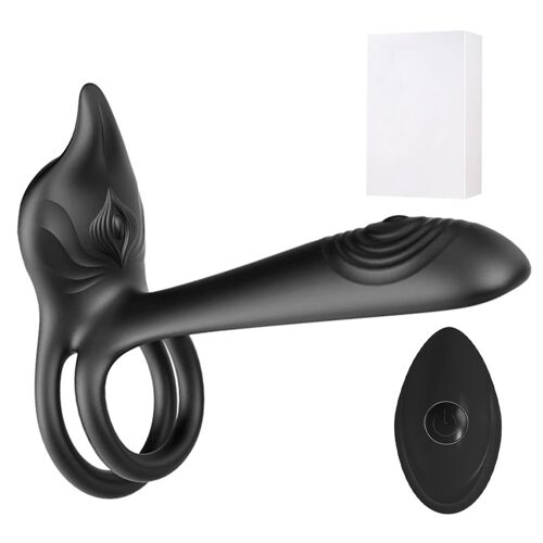 Anneau Vibrateur Pour Pénis À Éjaculation Retardée, Double Anneau De Haute Qualité, Produits Adultes, Stimulateur Clitoridien, Jouets Sexuels Pour Couple