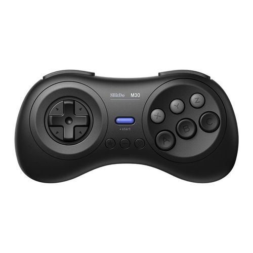 Manette De Jeu Bluetooth 8bitdo M30 Pour Switch Ordinateur Mac Supporte Jeux De Combat Six Boutons Couleur Noire