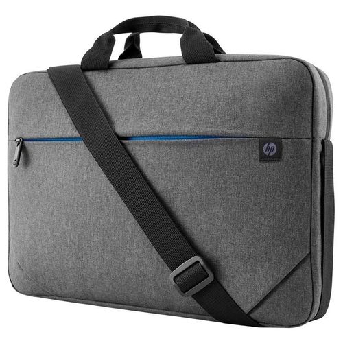 HP Prelude Top Load - Sacoche pour ordinateur portable - 15.6" - noir et gris, fermeture éclair bleue