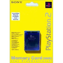 Carte Mémoire Bleu Transparent Ps2