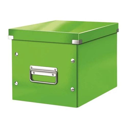 Boîte De Rangement Carton Leitz Click & Store Wow Cube Format M Vert