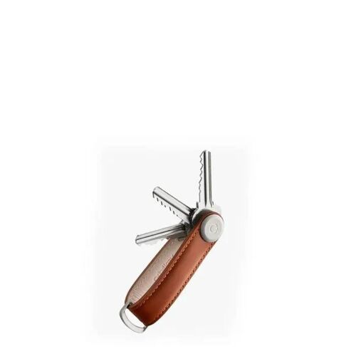 Organisateur de clés - ORBITKEY - Orbitkey Cognac - Cuir - Acier - Léger et Pratique