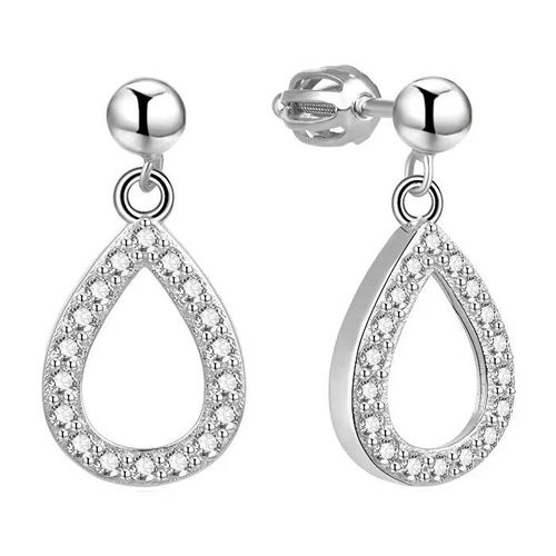 Boucles D'oreilles En Argent Avec Zircon Cubique Tagup1632