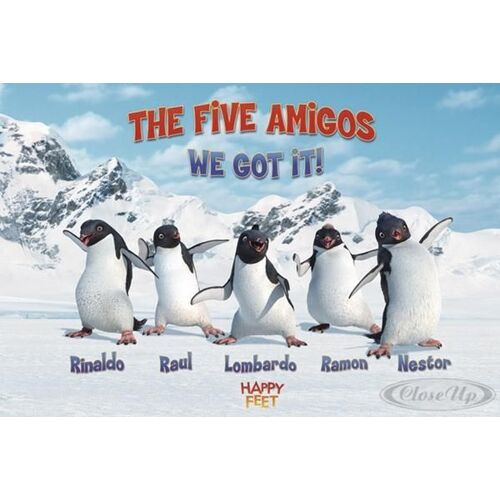 Happy Feet -  - Affiche / Poster Envoi En Tube