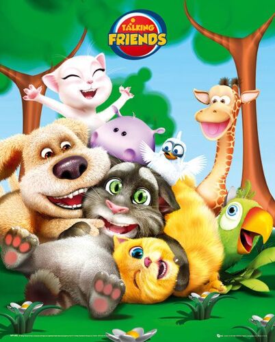Talking Friends - Cast - Affiche / Poster Envoi En Tube