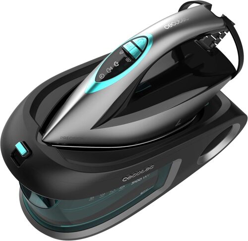 MEVRONISSHOP-Centrale vapeur horizontale IronHero 3200 Station. 3200 W, 8Bars, vapeur continue 150 g/min, effet pressing 420 g/min, semelle Turbo Slide, arrêt automatique, Cyclo Clean, filtre antical