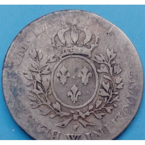 Ecu En Argent 1748 Louis Xv