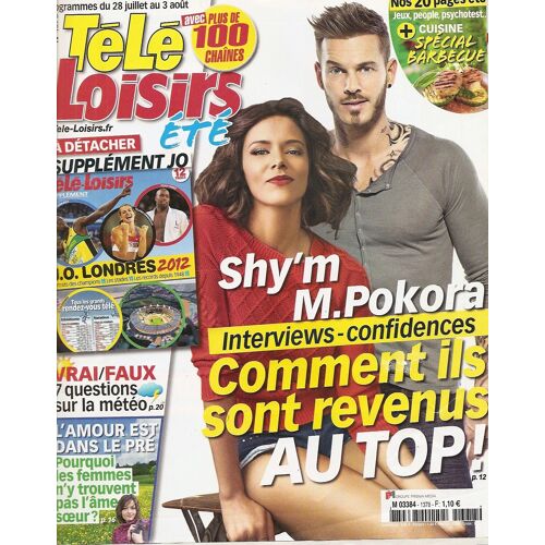 Télé Loisirs 1378 - Shy'm, M Pokora - Roberto Alagna -