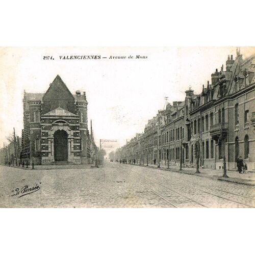 Carte Postale Ancienne, Nord ( 59 ), Valenciennes, Avenue De Mons