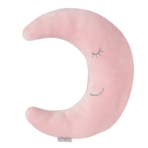Coussin Lune En Peluche Pour Enfant Roba Style - Rose/Mauve - Aide Au Sommeil Et Voyage