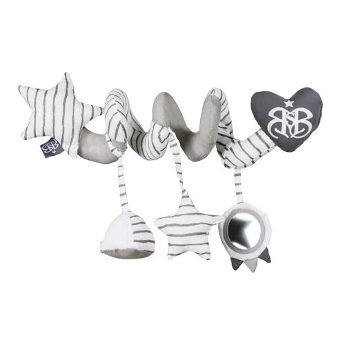 Jouet d'éveil spirale Rock Star Baby 3 pour lit, poussette ou arche de jeux - ROBA - nuage rose - mixte