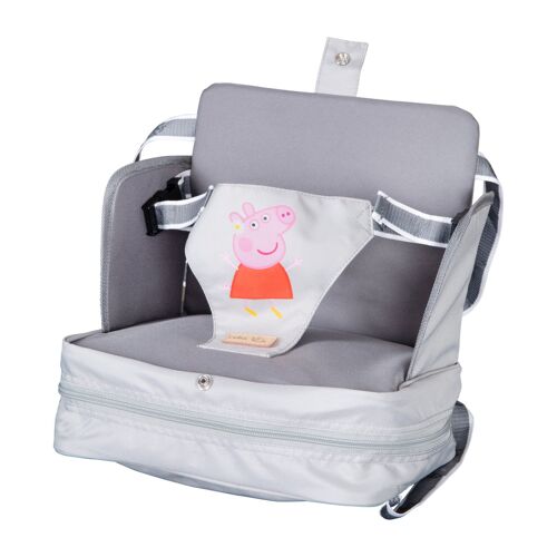 Siège Réhausseur "Peppa Pig" Avec Parties Latérales Surélevées - Gris / Rose