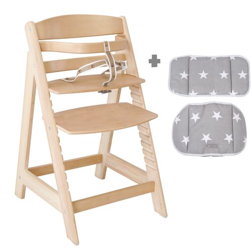 Chaise Haute Évolutive Roba Sit Up Iii - Bois Naturel - Pour Bébé De 6 Mois À 6 Ans