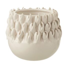 Cache-Pot "Ibiza Céramique" 16cm Blanc