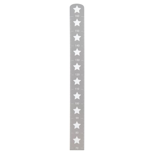 Toise Bébé En Bois 'little Stars' - Roba - Échelle Jusqu'à 160 Cm - Gris