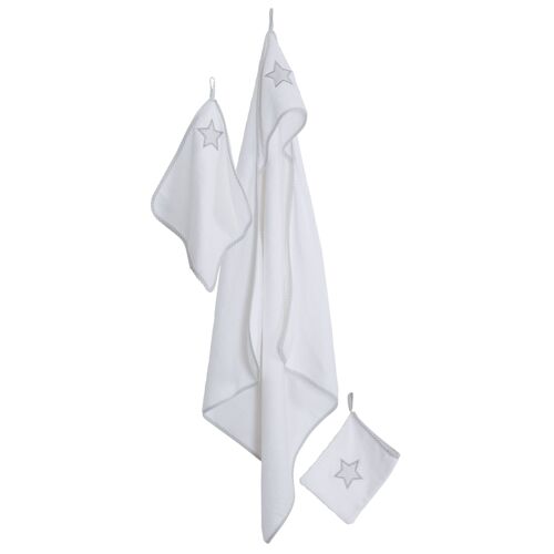 Set De Bain - Roba - Little Stars - Cape De Bain À Capuche - Serviette - Gant De Toilette