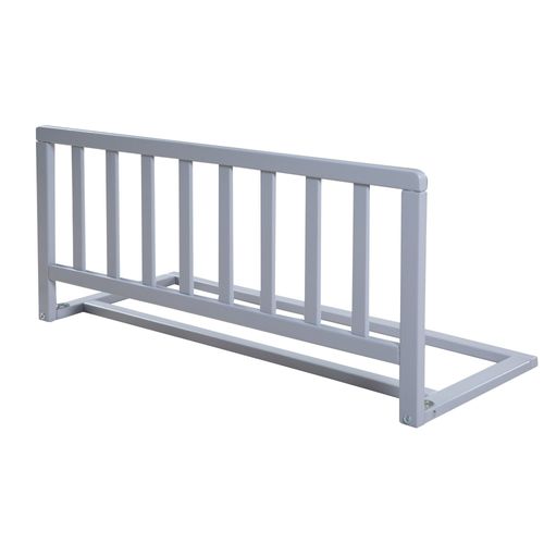 Barrière De Lit En Bois 90 Cm Roba - Protection Anti-Chute Pour Bébés Et Enfants - Gris