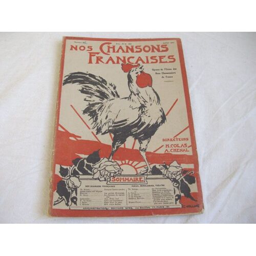 Nos Chansons Francaises - Juillet 1927 - N°82