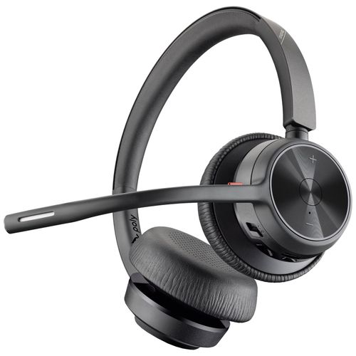Poly Voyager 4320 - Voyager 4300 series - micro-casque - sur-oreille - Bluetooth - sans fil, filaire - USB-C - noir - Certifié pour Microsoft Teams, certifié Zoom