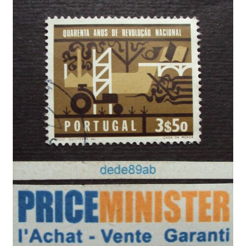 Portugal.. 3s50 Quarenta Anos De Revoluçao Nacional . Oblitéré.
