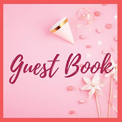 Premium Guest Book - Baby Shower It's A Girl - 80 Premium Color Pages- 8.5 X8.5