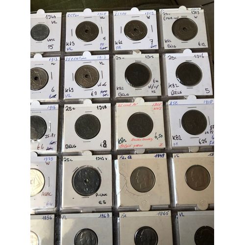 Gros Bel Album De 340 Monnaies Belges Et Luxembourgeoises