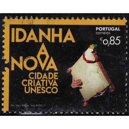 Portugal 2017 Oblitéré Used Idanha A Nova Ville Créative Unesco Adufe Instruments Musicaux Su