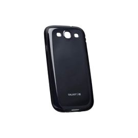 Coque Arriere Minigel Origine Noir Pour Samsung I9300 Galaxy S Iii
