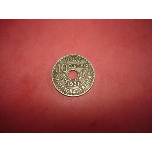 Pièce 10 Centimes Tunisie 1931 - 1938