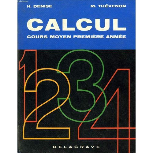 Calcul, Cours Moyen 1re Annee