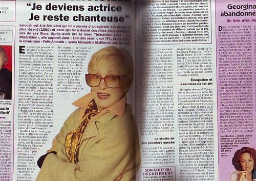 T7j Veronique Jannot 4p/ Vuarnet 2p/ Sylvie Vartan 1.5p/ Hunter Tylo Amour Gloire Et Beaute 1.5p/ Valerie Mairesse 1/2p/ Steve Martin 1/2p/ Paulette Dubost 1.5p/ Albert Cohen 1/2p/ Nicole Croisille 1.5p/ Les Freres Jacques 1p/  1858