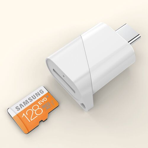 2pcs Lecteur de Cartes SD/Micro SD avec Adaptateur USB C, USB-C à Micro SD SDXC SDHC OTG USB Memory Card Reader Adaptateur de Carte mémoire TF pour Galaxy, Huawei, PC, MacBook