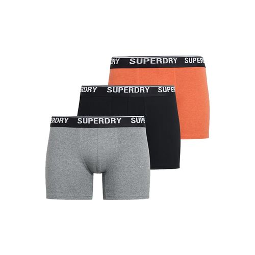 Boxer Triple Pack Blk/Org/Grey