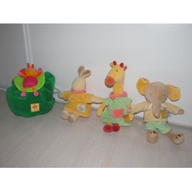 Moulin Roty Lot 3 Poupées+ 1 Sac À Dos