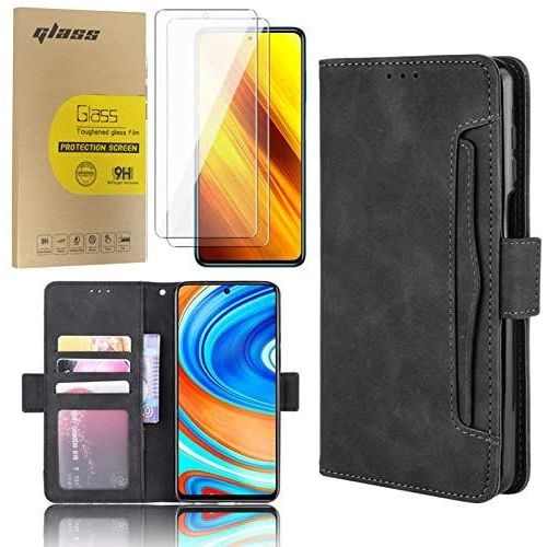 Coque Samsung Z Fold 3 5g, Etui Samsung Z Fold 3 5g, Étui Housse Coque Pour Samsung Galaxy Z Fold 3 5g Antichoc, Portefeuille Etui En Cuir Pu Premium Housse Pour Samsung Galaxy Z Fold 3 5g (Noir)