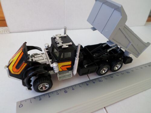 Camion Benne Chantier Kenworth Modele Cabine Noire-Majorette