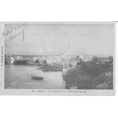 Cpa Rabat Vue Générale Sur L'oued Bou-Regreg