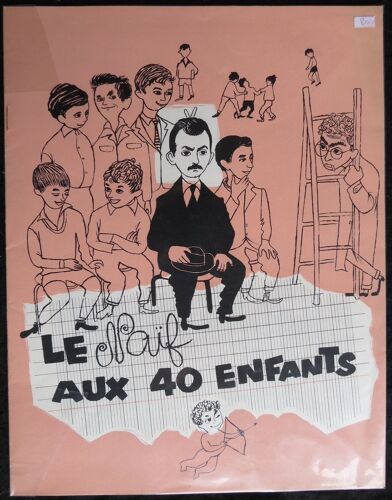 Le Naif Aux 40 Enfants - Film 1957 Philippe Agostini Avec Michel Serrault, Jean Poiret, Silva Koscina, Jean Rigaux, Darry Cowl - Livret De Cinéma Original 8 Pages - 24x31 Cm - Dossier De Presse