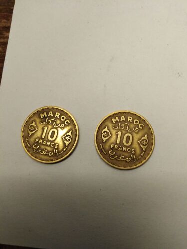 Lot De Deux Pièces Anciennes Marocaines